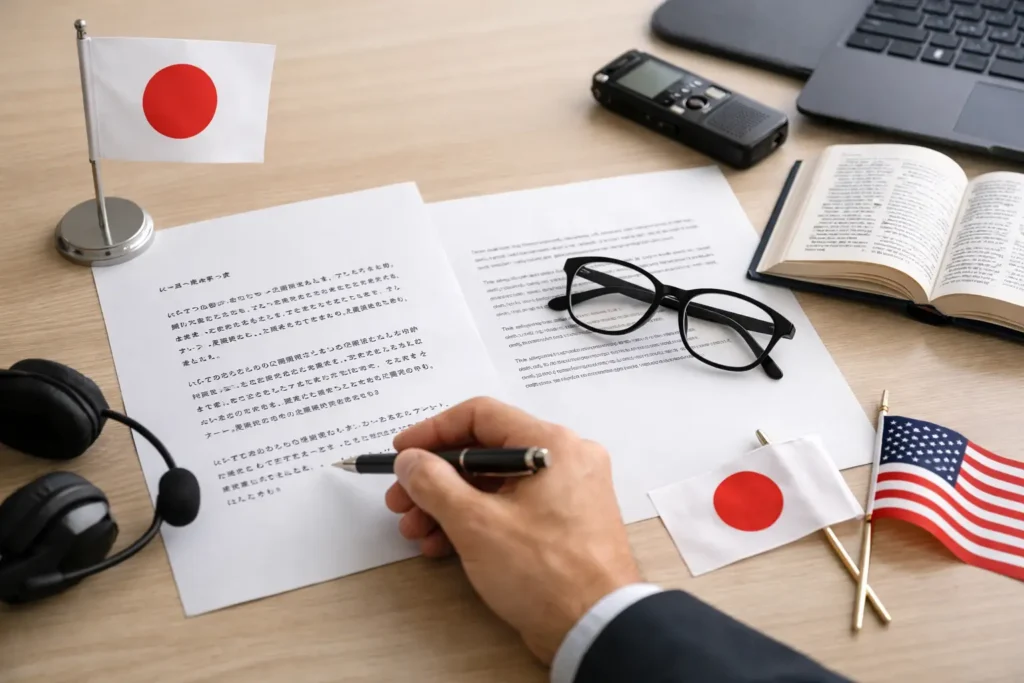Japanese Language Translation for Official Use
