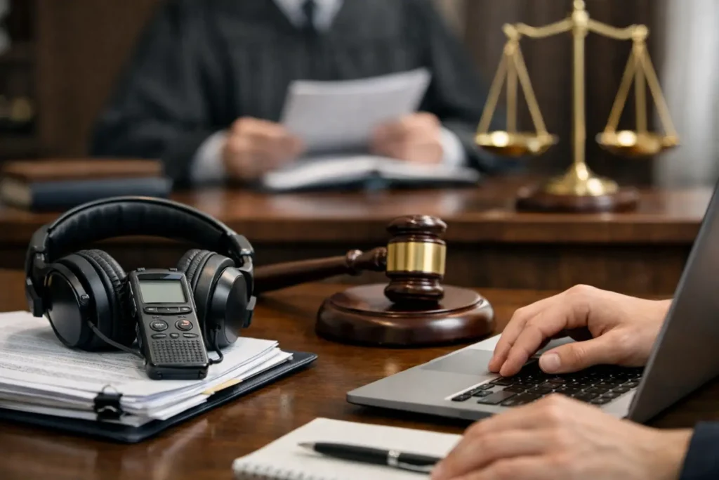 Legal Transcription Project Example for Court Use