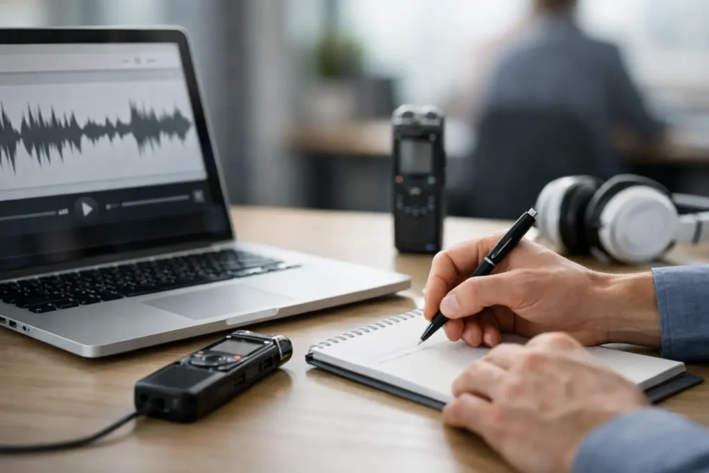 How to Transcribe Recorded Interviews Accurately