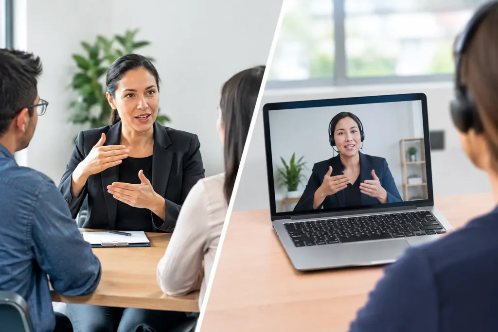 On-Site Versus Video Interpreting for Your Case